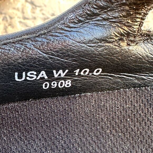 Z-CoiL Pain Relief Footwear  Z-Breeze Black Leather Sandal sz 10 NEW - Picture 4 of 13